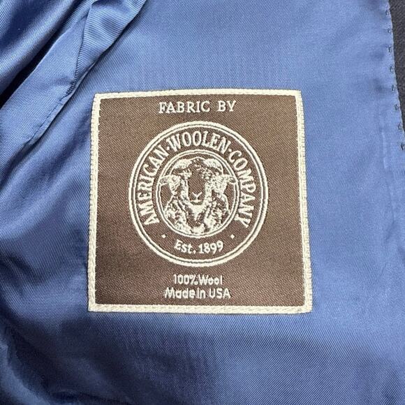 J Crew Ludlow Men's Slim Fit Blazer Size 36R Jacket Wool Navy Blue 2 Button - Picture 6 of 8